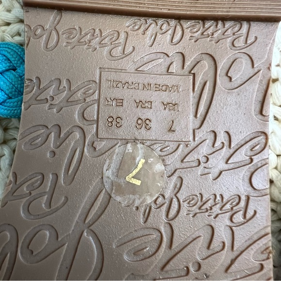 Petite Jolie Elastic Band Ankle Strap Open Toe Sandals | Blue | Size 7 | Women - Picture 6 of 6